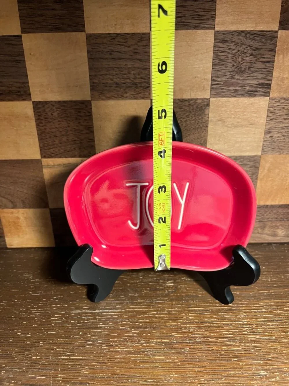 Rae Dunn Red Joy Soap Dish A566